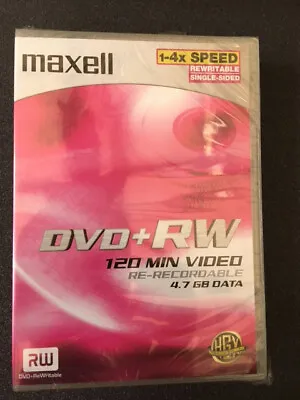 Maxell DVD + RW 1-4X Speed RereCORDABLE 4.7 GB DATA Twin Pack See Pictures • £4.50