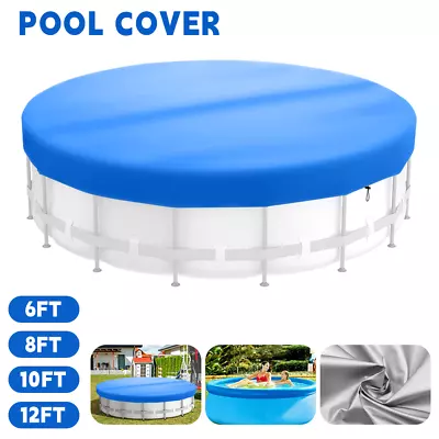 6-12FT Swimming Pool Cover For Intex Bestway Family Garden Paddling Pools Cover • £9.99