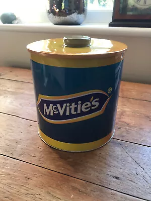 McVities Digestives Novelty Biscuit Barrel Tin Collectible Good Condition • £12