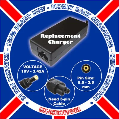 For Packard Bell Easynote Sw51-120 Adapter Charger Psu • £114.77