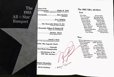 Michael Jordan Autographed 1985 NBA All Star Game Banquet Program PSA/DNA Rare! • $999.99