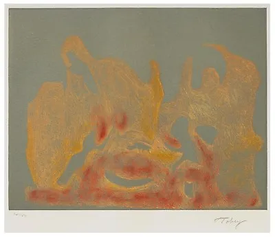 A Vintage Expressionist 1974 Mark Tobey Signed Intaglio Print Awakening Dawn • $2500