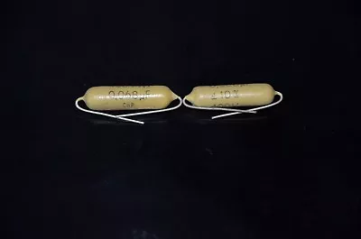 Two Vintage Mullard Mustard Philips Capacitors 0.068mfd / 400V MarshallFender • $24.50