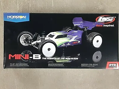 Losi Mini-B 1/16 RTR 2WD Buggy Black W/2.4GHz Radio Battery & Charger LOS01016T2 • $159.99