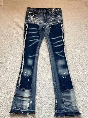 Rockstar Original Men's RSM 205 Flare Denim Jeans Blue Size 30x35 • $25