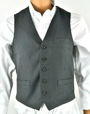 INC International Concepts Mens Black Vest Jacket S New Tuxedo Suit Formal • $18.74