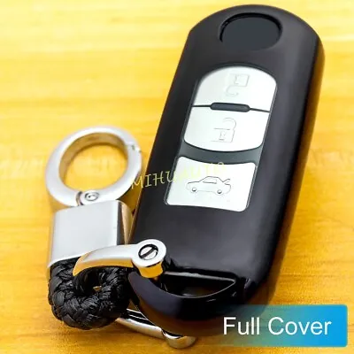 For Mazda 2 3 6 CX3 CX5 CX9 MX5 Yaris Black TPU Car Smart Key Chain Case Cover • $10.33