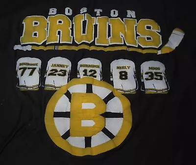 Vintage BOSTON BRUINS BOURQUE JANNEY BURRIDGE NEELY MOOG Jerseys (SM) Shirt • $85