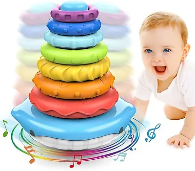 Baby Stacking Toys For (1 Year Old Boys Girls)Montessori Toddler Sensory Toys 1 • £7.49