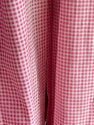 £15 • Buy Vintage Cotton Blend Gingham Curtains & Separate Blackout