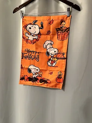 Snoopy Happy Thanksgiving Flag Snoopy And Friends Garden Flag 13x19 • $14.39