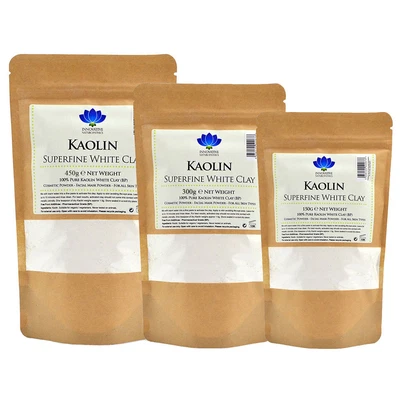 £10.49 • Buy Kaolin White Clay Powder Pure & Superfine Face Mask - Pack Size Options