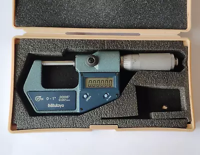 Mitutoyo Digital Outside Micrometer IP54 No.293-369 - 0-1 /0-25mm • £75