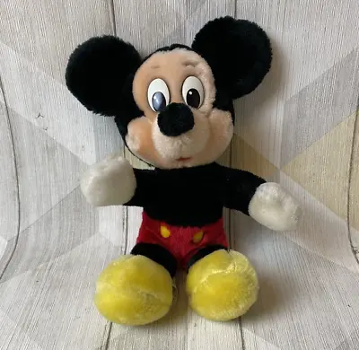 Vintage Walt Disney Mickey Mouse Plush Soft Toy Teddy 9 Inch • £6.25