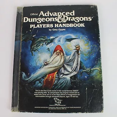 Advanced Dungeons & Dragons Players Handbook 1978 Gygax Wizard 1980 6th Print • $54.80