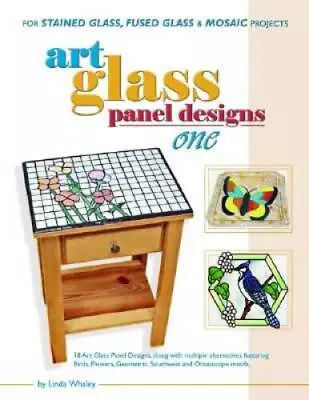 Art Glass Panel Designs One - 18 Patterns For Stained Glass Mosaic  Fus - GOOD • $12.39