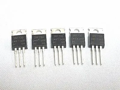 5 X IRF730 MOSFET N-Channel 5.5A 400V USA FREE SHIPPING! • $7.99