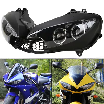 Front Headlight Headlamp Light Assembly For Yamaha YZF R6 03-05 & YZF R6S 06-09 • $83.55