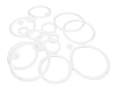 £2.19 • Buy 4 X CLEAR RUBBER O-RINGS Ear Plugs Tunnels CHOOSE SIZE
