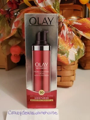 $32.27 • Buy Olay ~ Regenerist Micro Sculpting Cream With Sunscreen SPF 30 - 1.7oz~NEW~