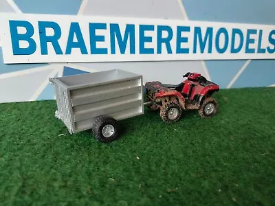 1/32 Sheep Farm Quad Trailer Model Kit For Britians Siku • £12.99