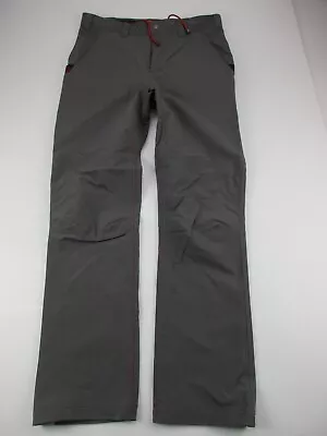 Mens Medium Western Rise Gray Soft Shell Nylon Spandex Pants • $24