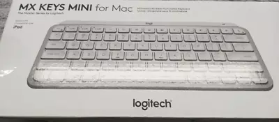 Logitech MX Keys Mini For Mac Wireless Keyboard Pale Gray New Sealed • $71.99