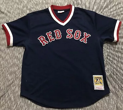 Mitchell And Ness TED WILLIAMS #9 Boston Red Sox Pullover Jersey / SZ Large1990 • $69.99