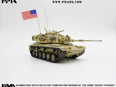 PMA 1/72 US Army M60A1 Patton Main Battle Tank Reactive Armor Alloy Model • $74.73