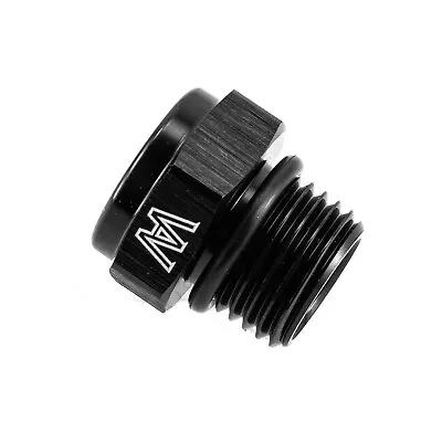 ALLOYWORKS 6AN ORB O Ring Boss Adapter AN Fitting ORB 1/8 NPT On End Black • $7.99