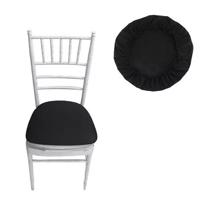 Dining Chair Seat Covers Stretch Chiavari Chair Cushion Slipcovers Protector • £119.79