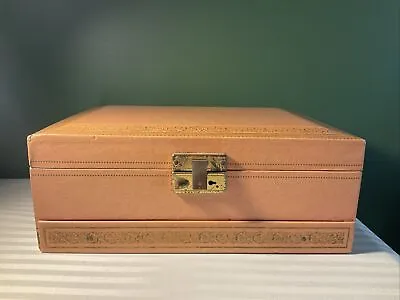 Vintage Mele Jewelry Box Cream Colored 11” • $22