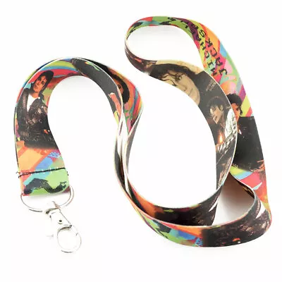 Michael Jackson Rainbow Keychain Holder Lanyard • $9.99