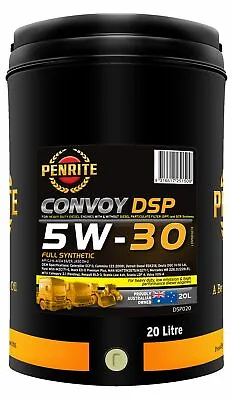 $289.95 • Buy Penrite Diesel SP 5W-30 Engine Oil 20L