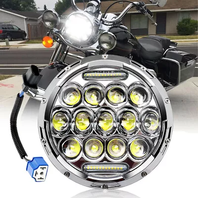 7  Inch Motorcycle LED Headlight Projector DRL DOT For Suzuki Boulevard C90T C50 • $35.99