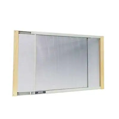 W B Marvin 19 - 33 In. W X 10 In. H Clear Wood Frame Adjustable Window Screen • $8.41