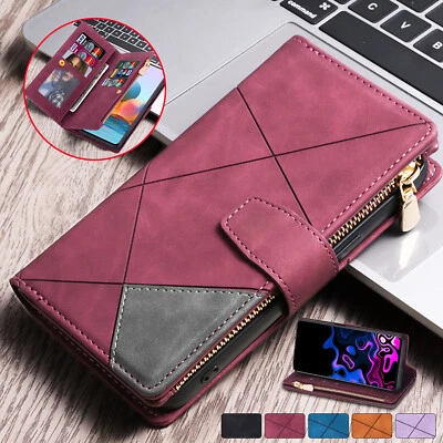 $6.99 • Buy For Samsung S22 S21 S20 FE Ultra S10 S9 S8 Plus Case Leather Wallet Flip Cover
