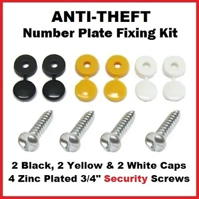 Anti-Theft Screws Number Plate Screws Tamper Proof Clutch Head Security Screws • £2.99