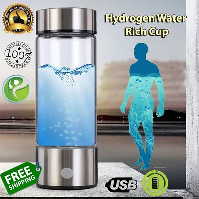 $36.89 • Buy 420mL Hydrogen-rich Generator Water Maker Cup Bottle Ionizer Maker Water Bottle