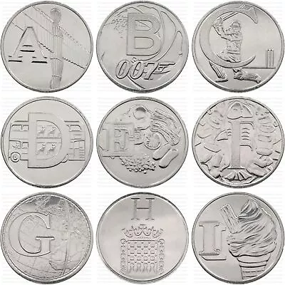 10p A-z Alphabet 10 Pence 2018/2019 Uncirculated Coins - Various Designs • £5