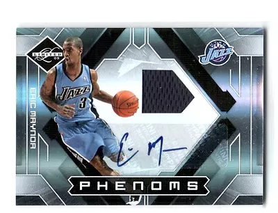 NBA Eric Maynor 2009-10 Panini Utah Jazz VCU Autograph Relic Card SN 262/299 • $10.39