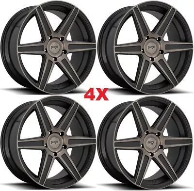 20 Niche Wheels Rims Black W/ Dark Tint Carina Six Spokes 6 • $1149