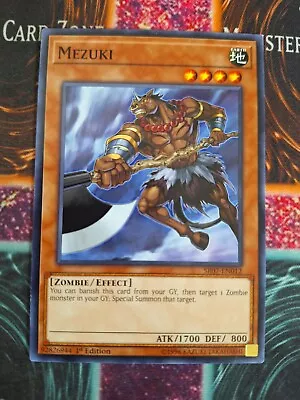 Yu-Gi-Oh! TCG Mezuki SR07-EN012 Common 1st Edition Near Mint • $5