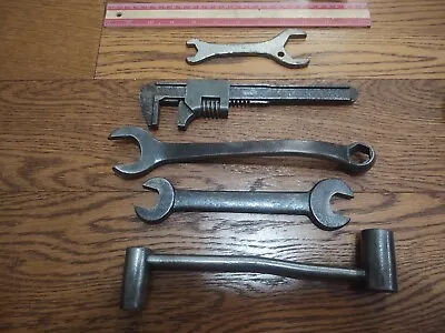 Vintage Auto Tool Lot Kit Wrenches Adjustable Possible Ford Monkey • $10.99
