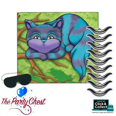 £4.35 • Buy PIN THE SMILE ON THE CHESHIRE CAT PARTY GAME Alice N Wonderland Party Game 60063