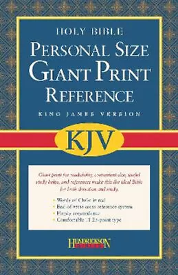 NEW Personal Size Giant Print Reference Bible-KJV By Hendrickson Publishers • $40.20