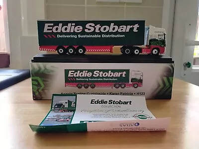 Eddie Stobart Scania Topline Curtainside Karen Patricia H123 Atlas Editions • £5.50