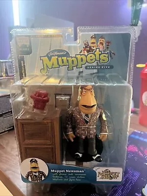 Muppets Newsman Palisades Action Figure Toy 2004 Series 5 Jim Henson Show • $25