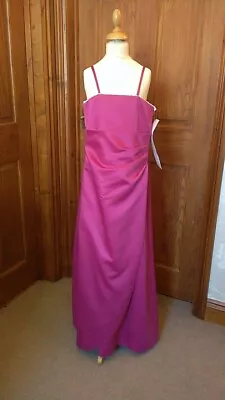 £14 • Buy Teenager Bridesmaid/Prom Age 12 Fuchsia Satin RRP £130 Betsey Couture