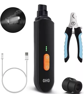 Dog Nail GrinderProfessional LED Lighting 3Speed Rechargeable Pet Nail Trimmer  • $20.99